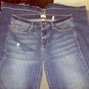 Sneak peek flare jeans